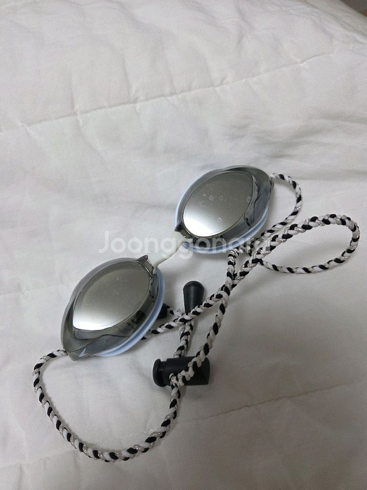 스피도 우먼스 뱅퀴셔 3.0 미러 수경 블루그레이--2