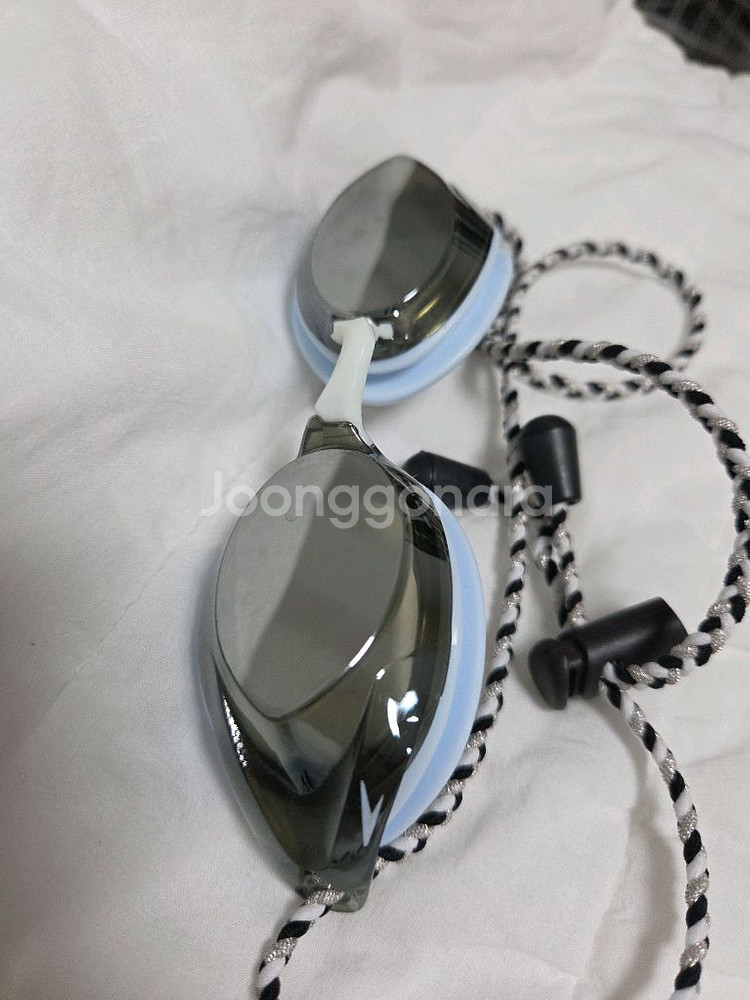 스피도 우먼스 뱅퀴셔 3.0 미러 수경 블루그레이--6