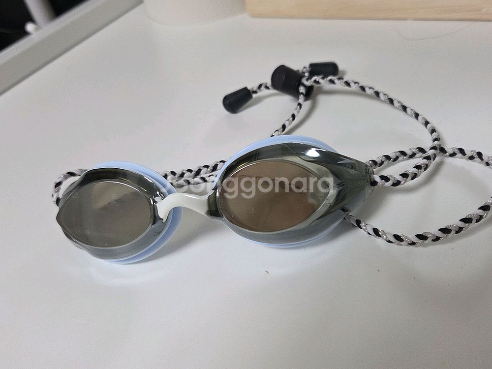 스피도 우먼스 뱅퀴셔 3.0 미러 수경 블루그레이--4