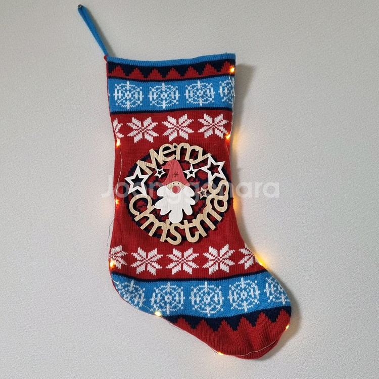 크리스마스 벽걸이 양말--1