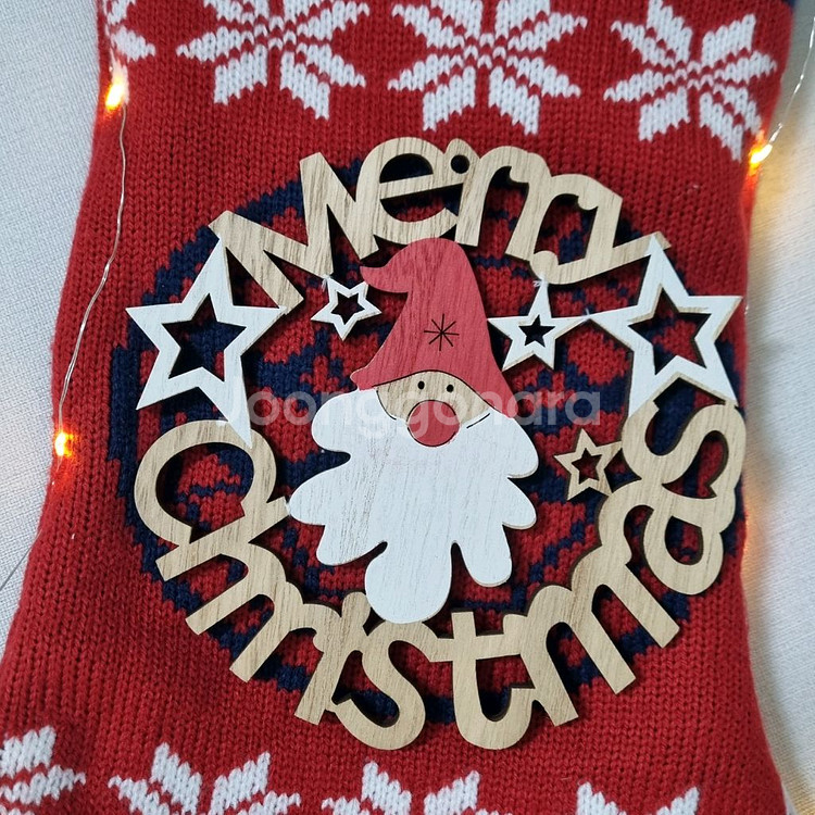 크리스마스 벽걸이 양말--3