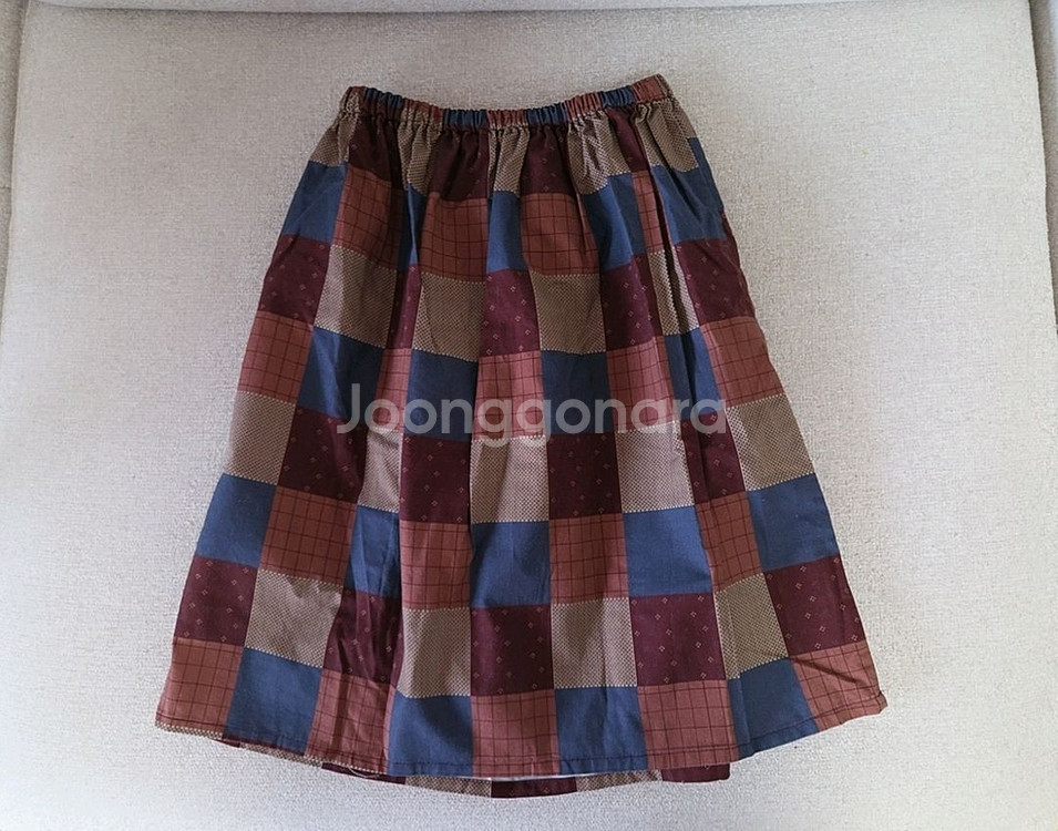 마르디엠버 가을 체크 스커트 XL사이즈(7-9세)--0
