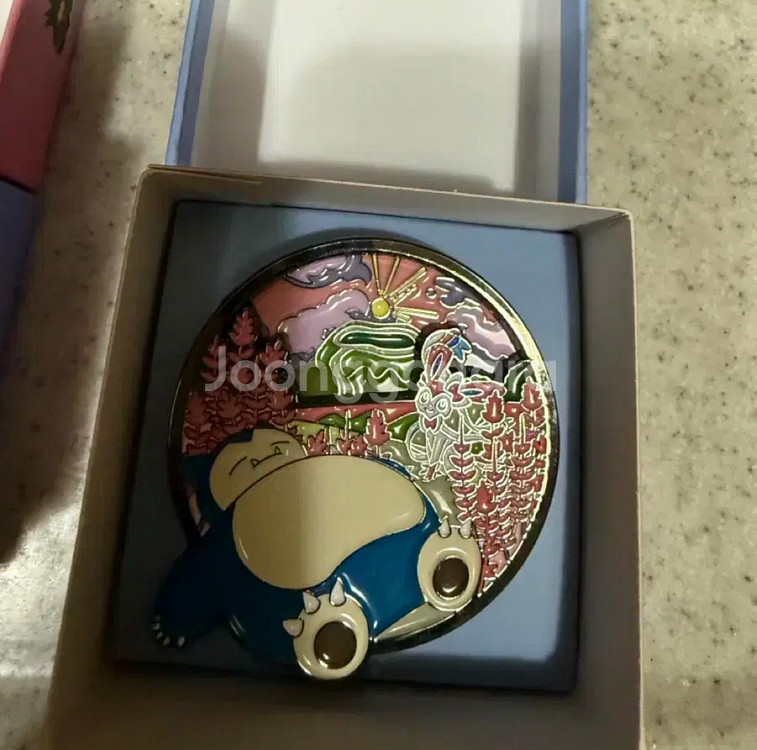 포켓몬스터 잠만보 제주에디션 메탈 뱃지--0