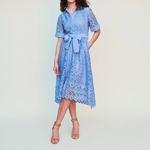 Maje 마쥬 블루 크로쉐 롱원피스