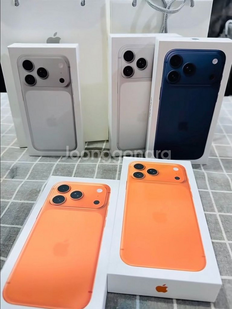 아이폰17프로맥스 256 512G 1테라 실버 오렌지--0