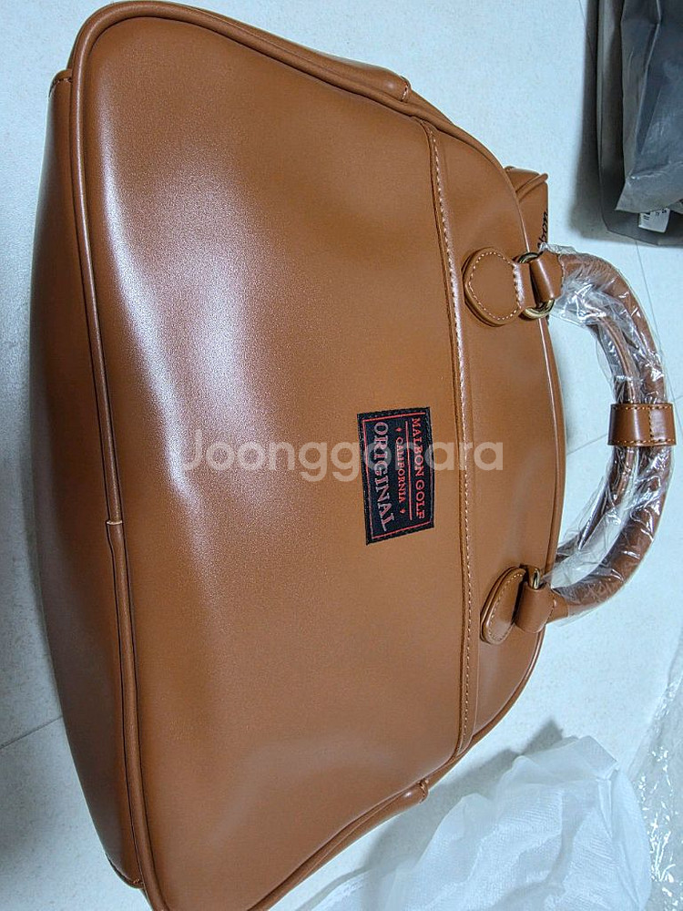 말본 카트백 브라운 팝니다 토트백 파우치 손가방--4