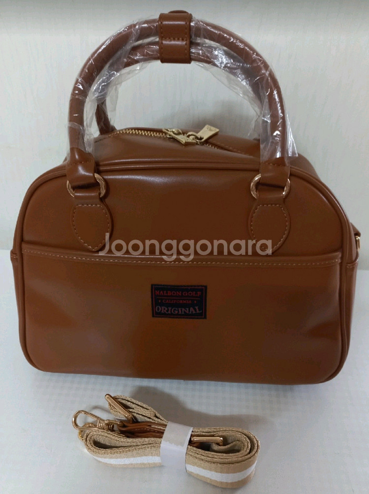 말본 카트백 브라운 팝니다 토트백 파우치 손가방--1