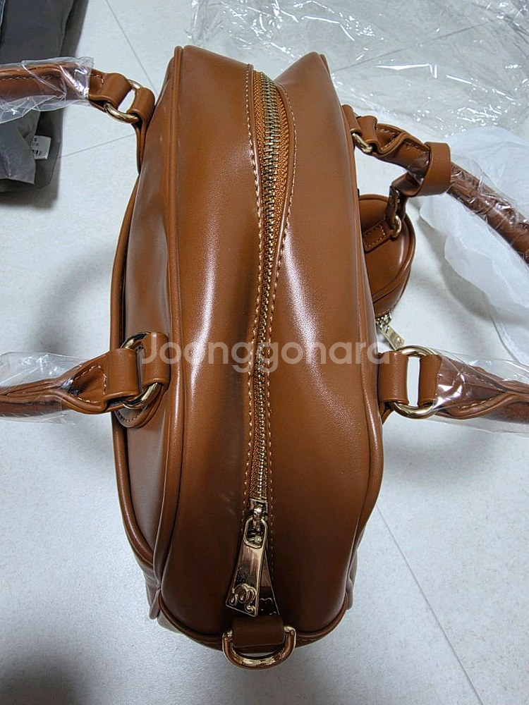 말본 카트백 브라운 팝니다 토트백 파우치 손가방--8