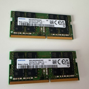 삼성 DDR4 3200 32G*2개 판매(노트북용)