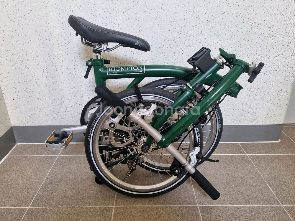 브롬톤 레이싱그린 미니벨로 자전거 팝니다--0