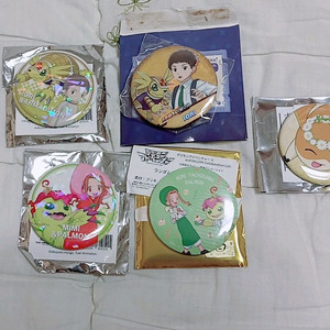 일괄)디지몬 어드벤처/파워디지몬 뱃지 5종세트