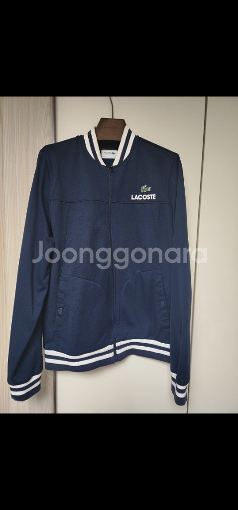 정품 라코스테 집업 스포츠 라코스테 블루종 자켓 네이비--0