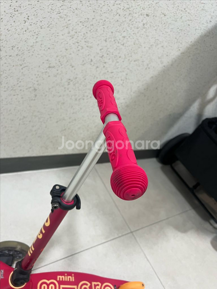 마이크로 미니 킥보드 폴더블 LED 손잡이1개브레이크--1