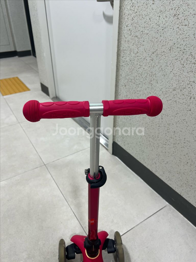 마이크로 미니 킥보드 폴더블 LED 손잡이1개브레이크--2