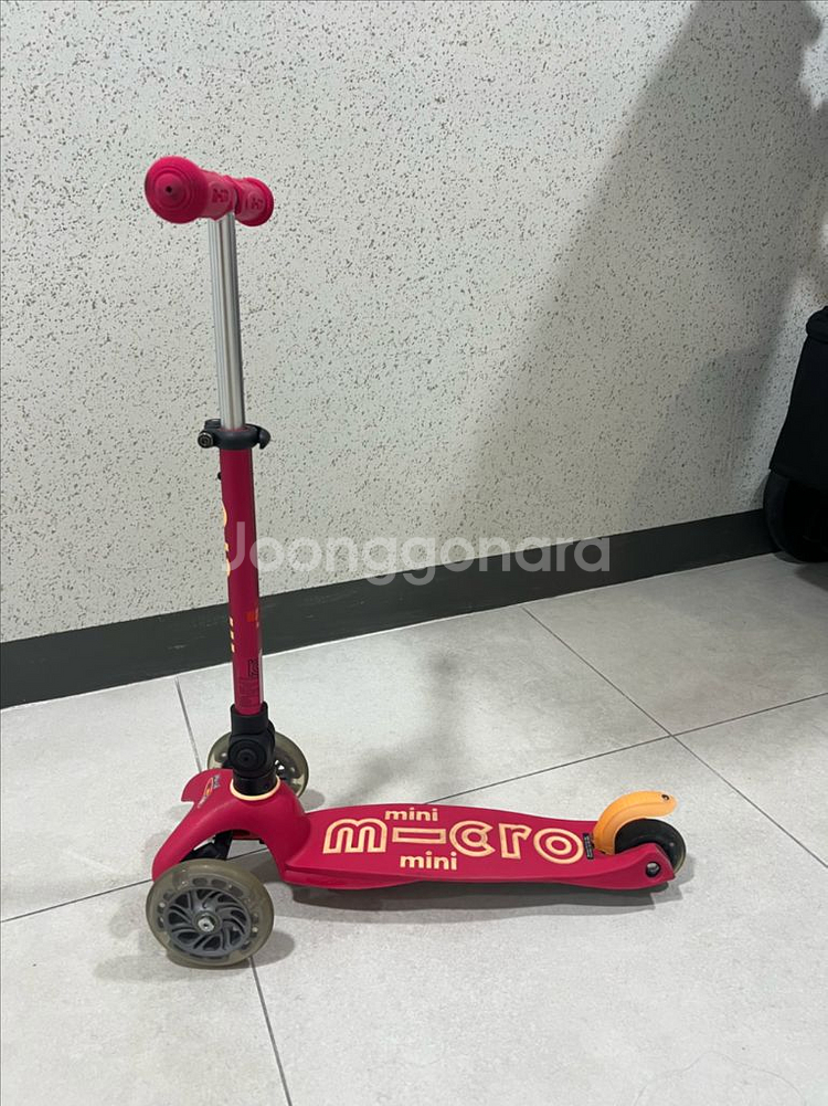 마이크로 미니 킥보드 폴더블 LED 손잡이1개브레이크--0