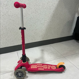 마이크로 미니 킥보드 폴더블 LED 손잡이1개브레이크