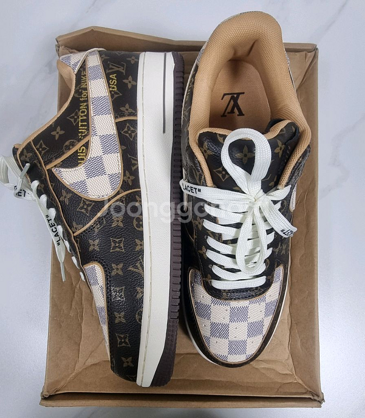 루이비통 x 나이키 에어포스 1 바이 버질 아블로 모노--7