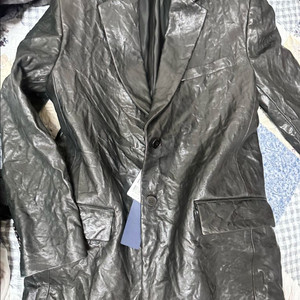 준지 여성 가죽 쟈켓 팔아요