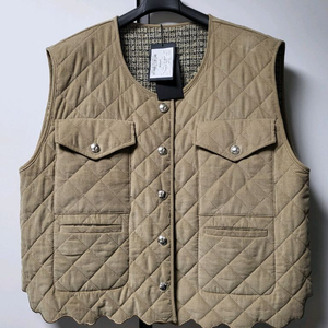 시스템 트위드 양면 조끼