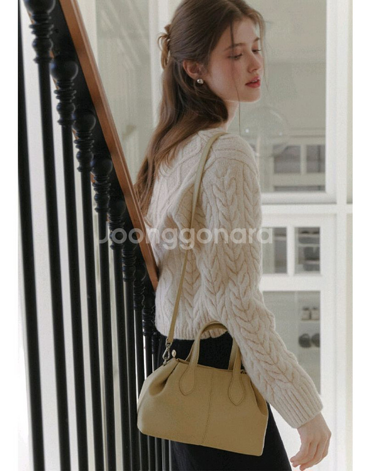 [새상품] 오브히 보네르 토트백(버터 옐로우 컬러) 정--2