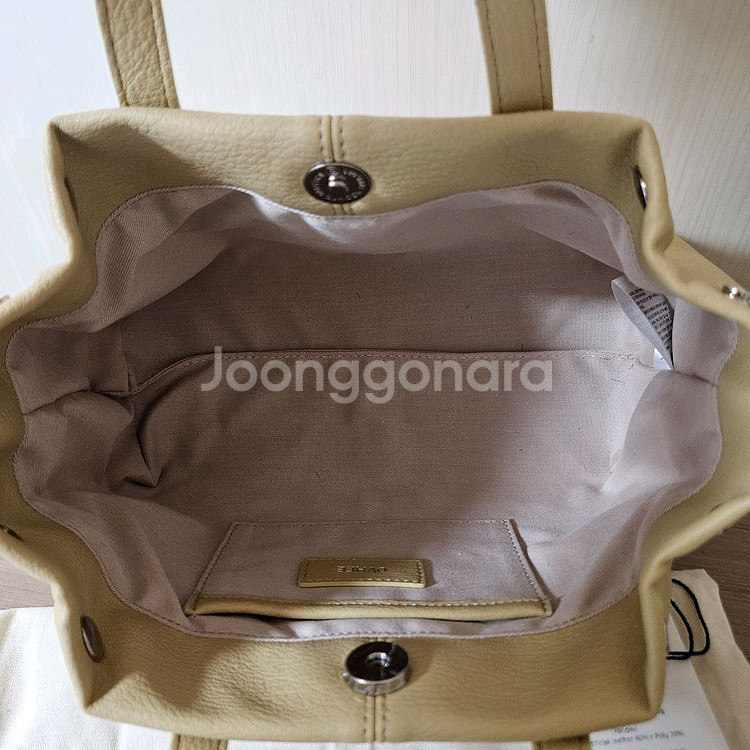 [새상품] 오브히 보네르 토트백(버터 옐로우 컬러) 정--7