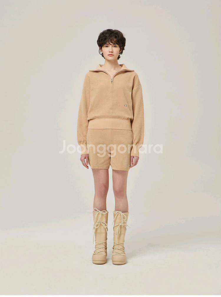 [새상품] 정가17.9 데카브 하프 집업 니트--0