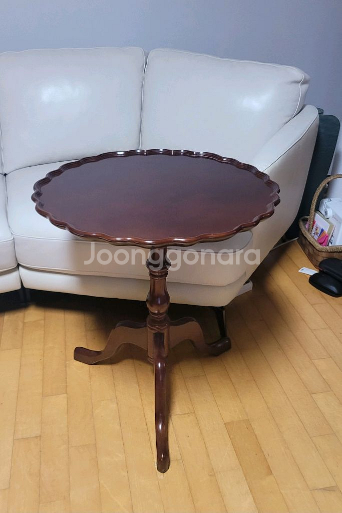 원탁 원형테이블 상판회전 앤틱--0