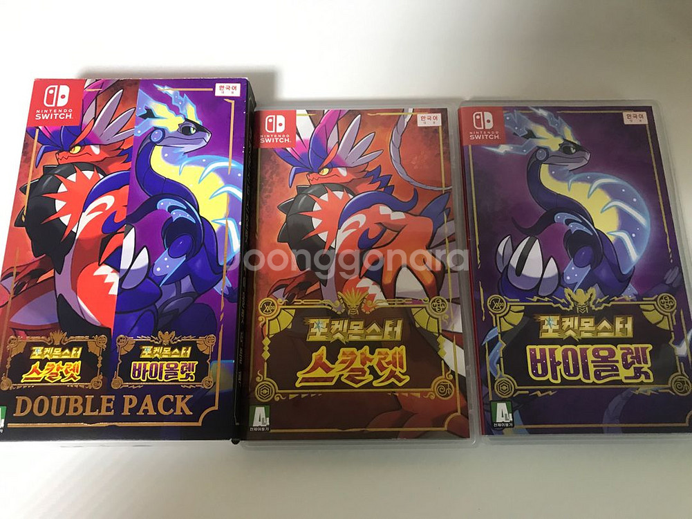 닌텐도스위치 포켓몬스터 스칼렛 바이올렛 더블팩 팝니다--0