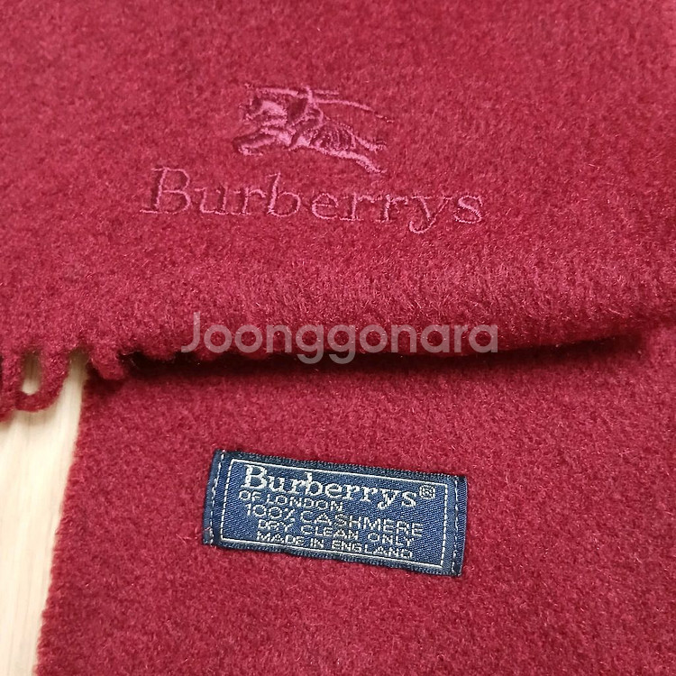 정품 버버리 캐시미어 100 머플러--0