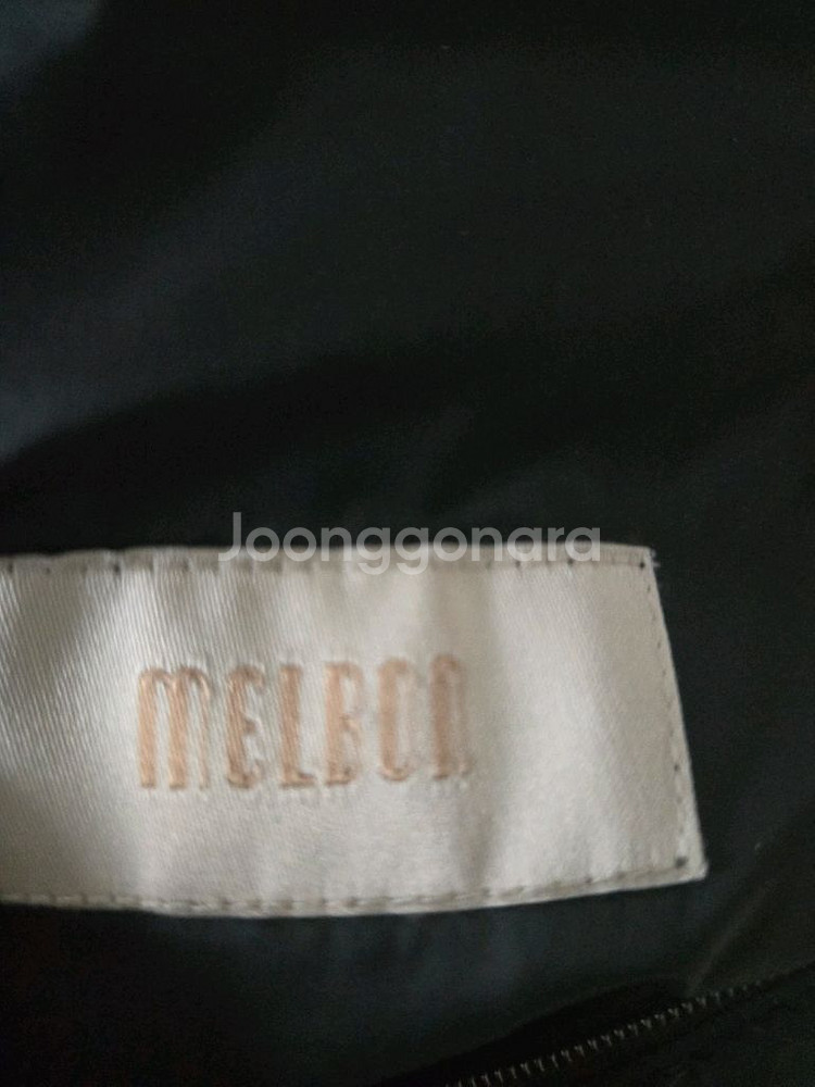 멜본 여성 구스 롱패딩 블랙--2