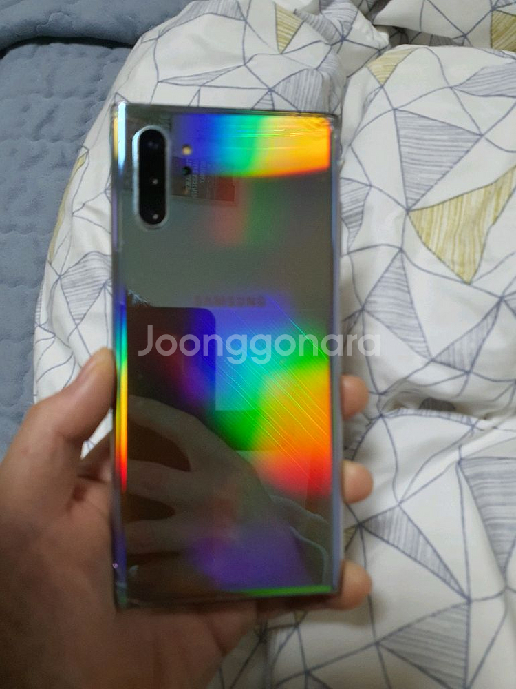 파손된 갤럭시노트10+ 256gb 팝니다--5