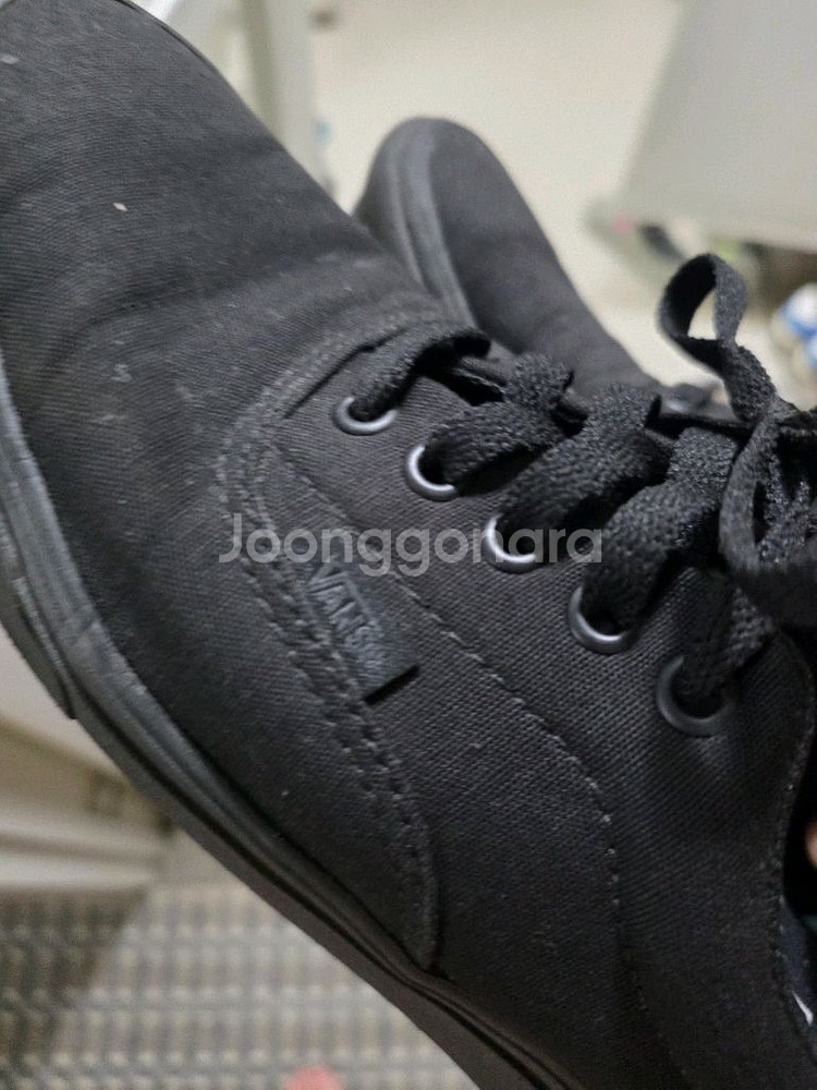 반스 올블랙 270 이태원매장 구매--3