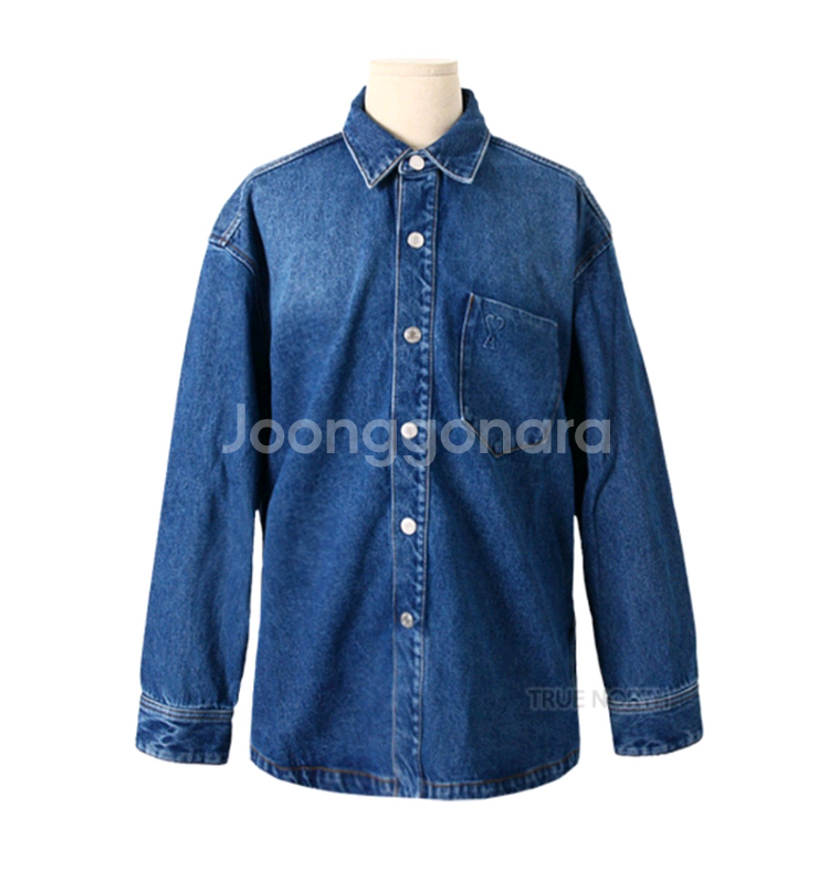 24ss 아미 오버 데님 셔츠자켓 (L, 택만 제거)--0