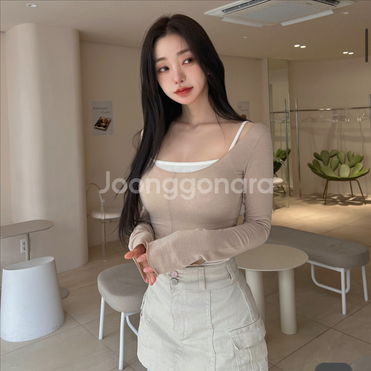 카인다미 가디건2+나시1+스커트 세트 S새상품--0