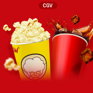 유플투쁠 CGV 팝콘M+음료M 스몰팝콘세트