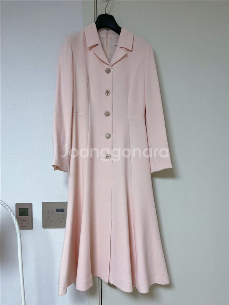 지고트 울 100 피치핑크 원피스--0