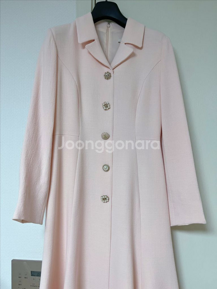 지고트 울 100 피치핑크 원피스--1