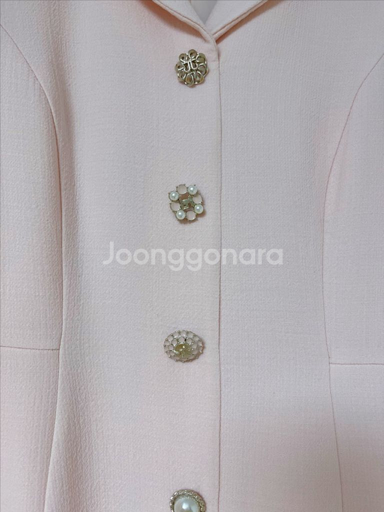 지고트 울 100 피치핑크 원피스--2