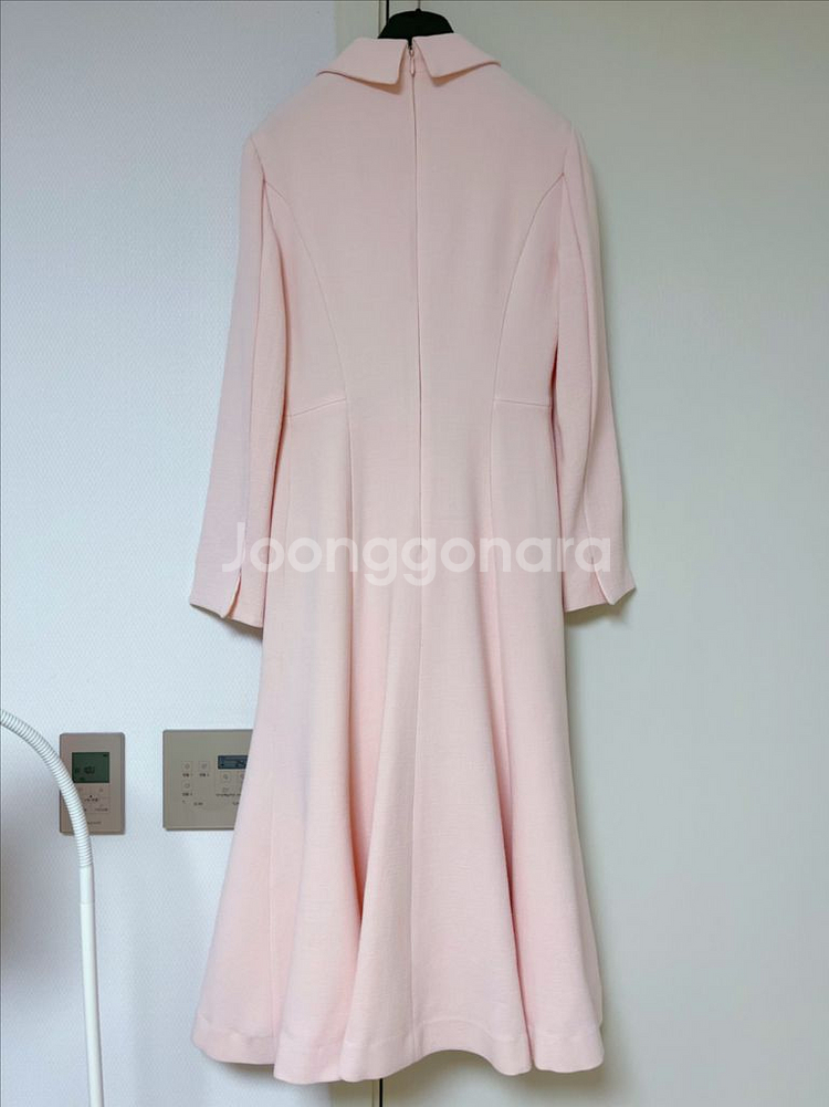 지고트 울 100 피치핑크 원피스--4