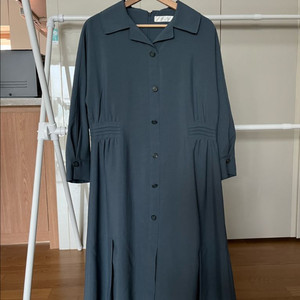 (미착용) 크레송 여성 주름 원피스 77