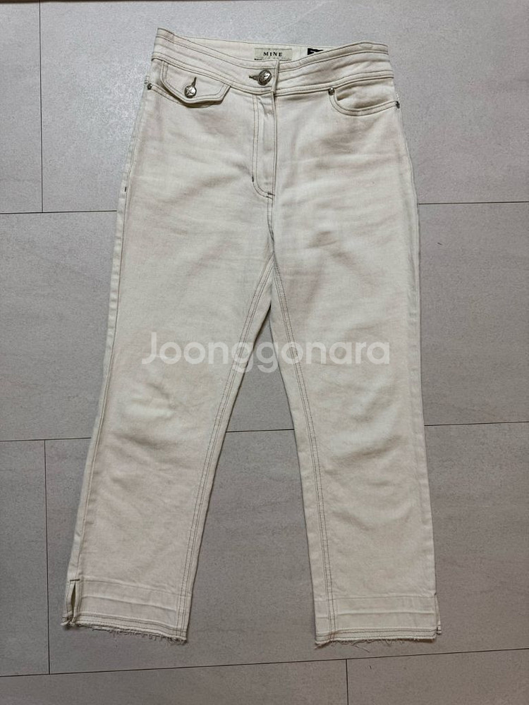 마인 로사 데님 크롭진 55사이즈--0