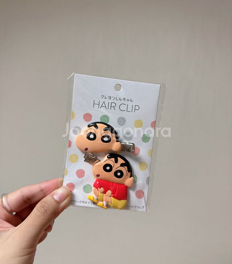 짱구는 못말려 헤어클립 2개 1set (일본정품)--0