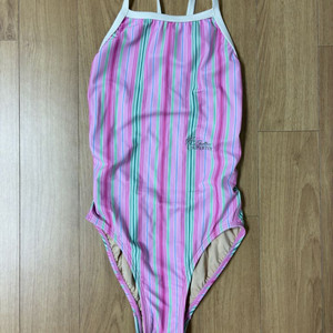 루프루프 밀키 스트라이프 핑크 캔디 xs 수영복