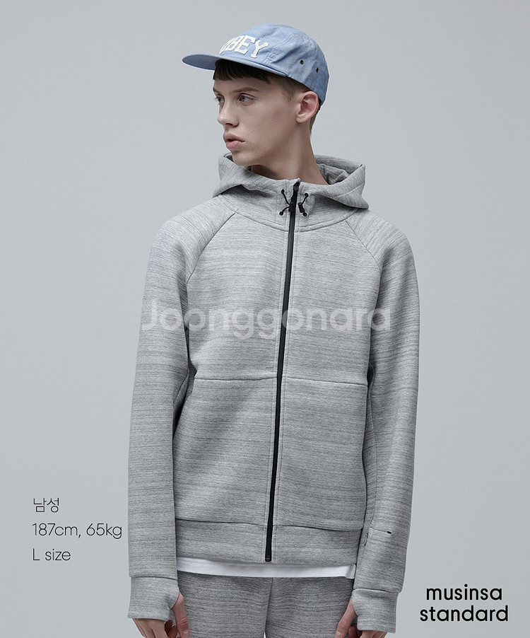 무신사 테크플리스 조거팬츠 집업후드 세트 L사이즈--2