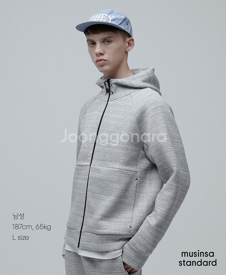 무신사 테크플리스 조거팬츠 집업후드 세트 L사이즈--1