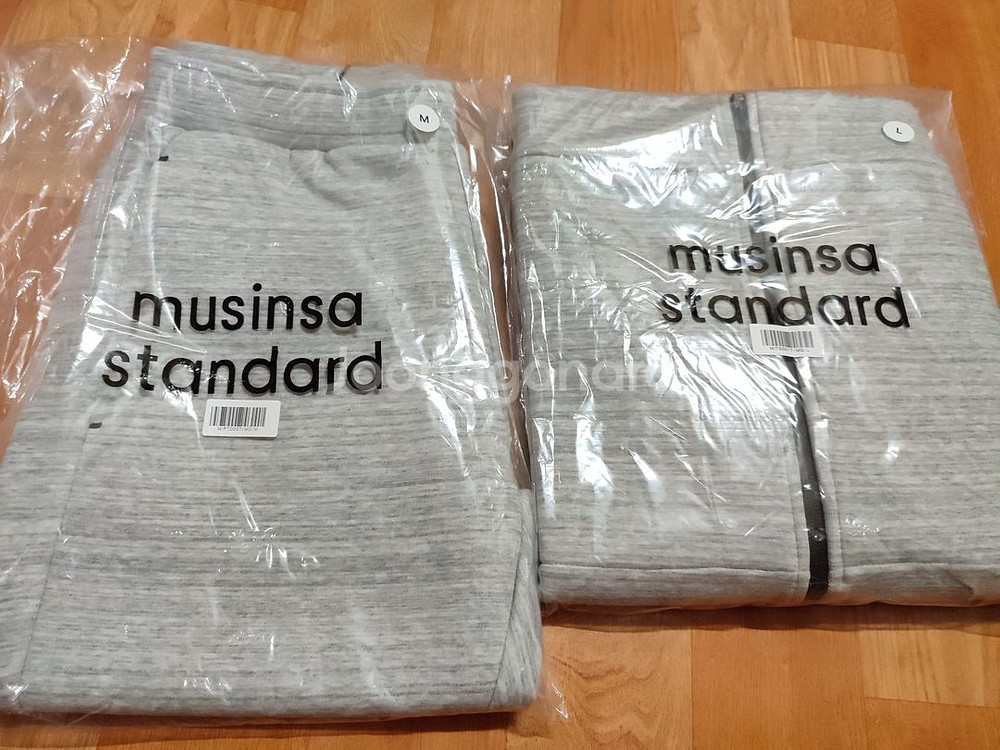 무신사 테크플리스 조거팬츠 집업후드 세트 L사이즈--7