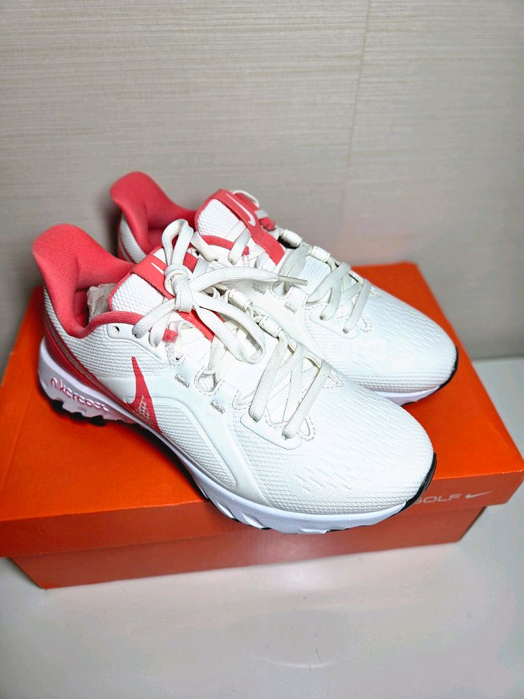 나이키 리액트 프로 골프화 베이지코랄 새상품--1