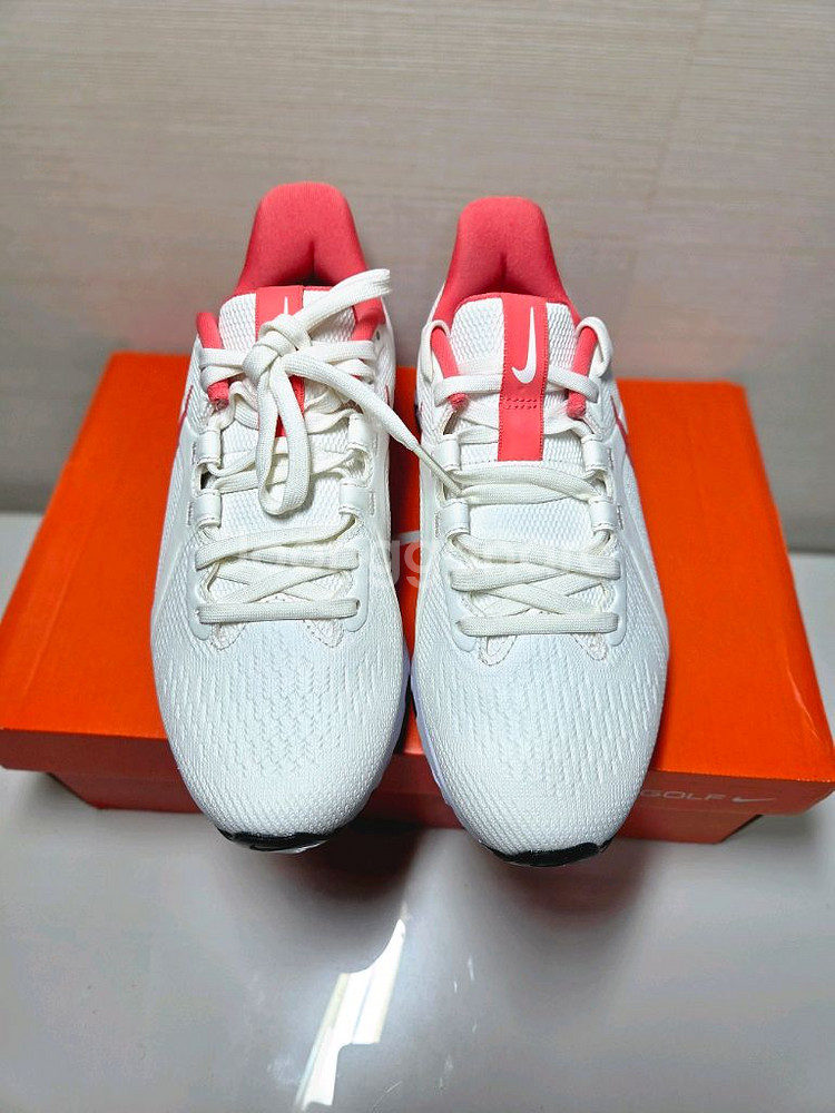 나이키 리액트 프로 골프화 베이지코랄 새상품--2