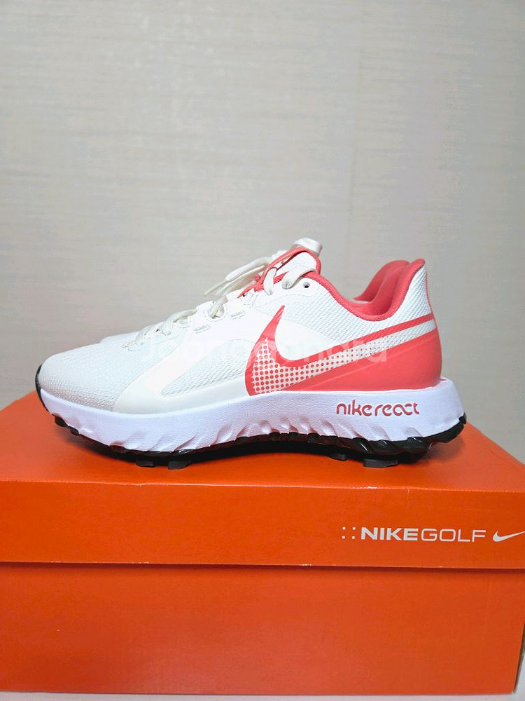 나이키 리액트 프로 골프화 베이지코랄 새상품--4