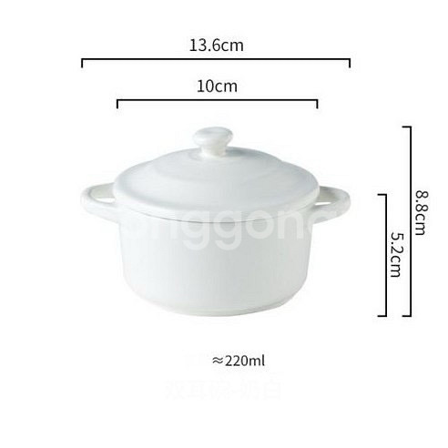 [새제품] 미니 도자기 냄비 세라믹 전자렌지 계란찜그릇--1